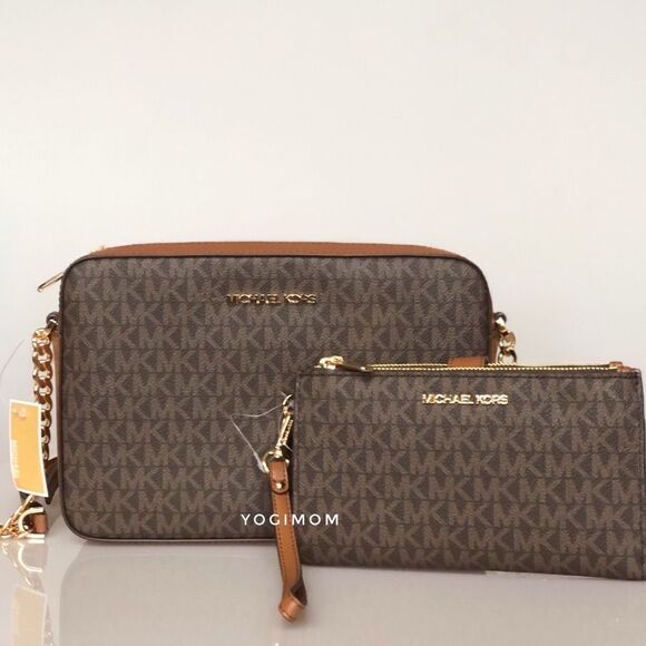 BUNDLE MICHAEL KORS XBODY MESSENGER WALLET Purse - Picture 1 of 14